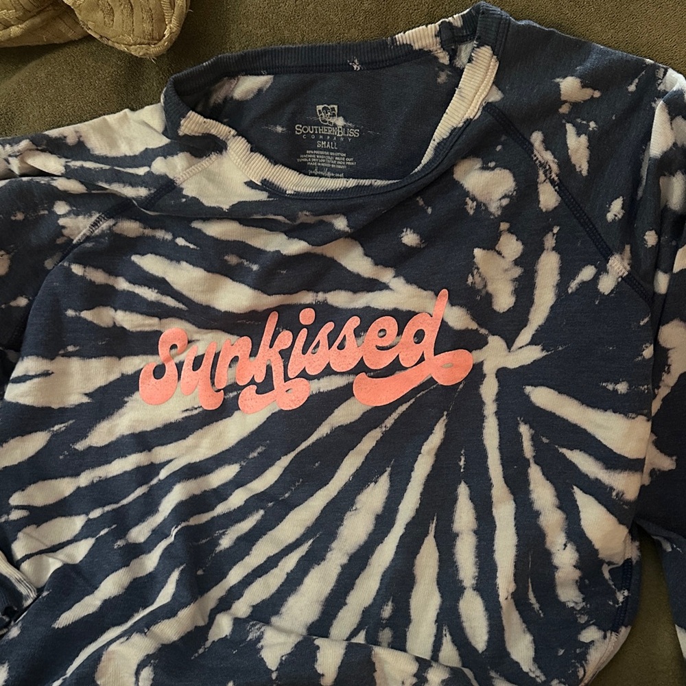 Sunkissed Tie-Dye Hoodie - Blue and Pink